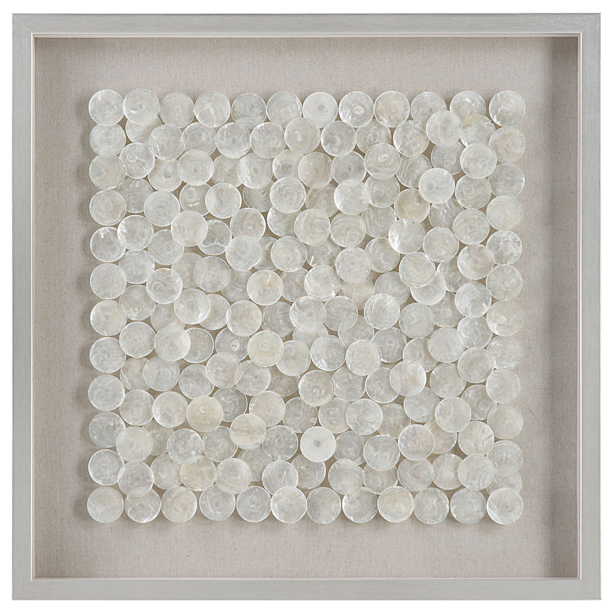 Roxas Capiz Shell Shadow Box - Silver by Uttermost - View 1