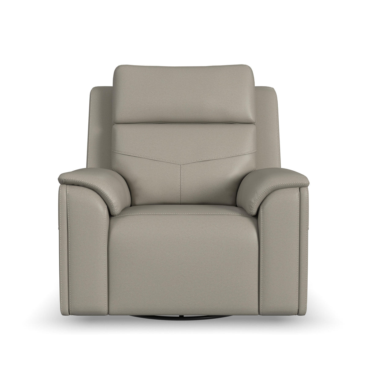 Vernon Power Swivel Gliding Recliner With Power Headrest, Lumbar, Heat & Massage - Dove Gray | Flexsteel