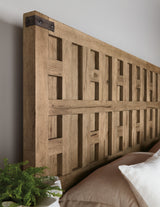 Vineyard Row Queen Panel Bed - Light Brown by Hooker Furniture - View 2