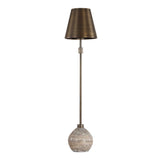 Jaycee Dark Travertine Buffet Lamp Brass / Gold / Gray - Bronze / Gray by Uttermost - View 4
