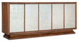 Melange Lloyds Leopard Entertainment Credenza - Dark Brown / White by Hooker Furniture - View 1