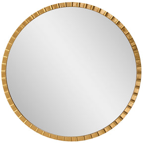 Dandridge Round Mirror - Gold by Uttermost - View 1
