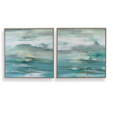Tranquil State Of Mind Framed Canvases (Set of 2) - Blue by Uttermost - View 1