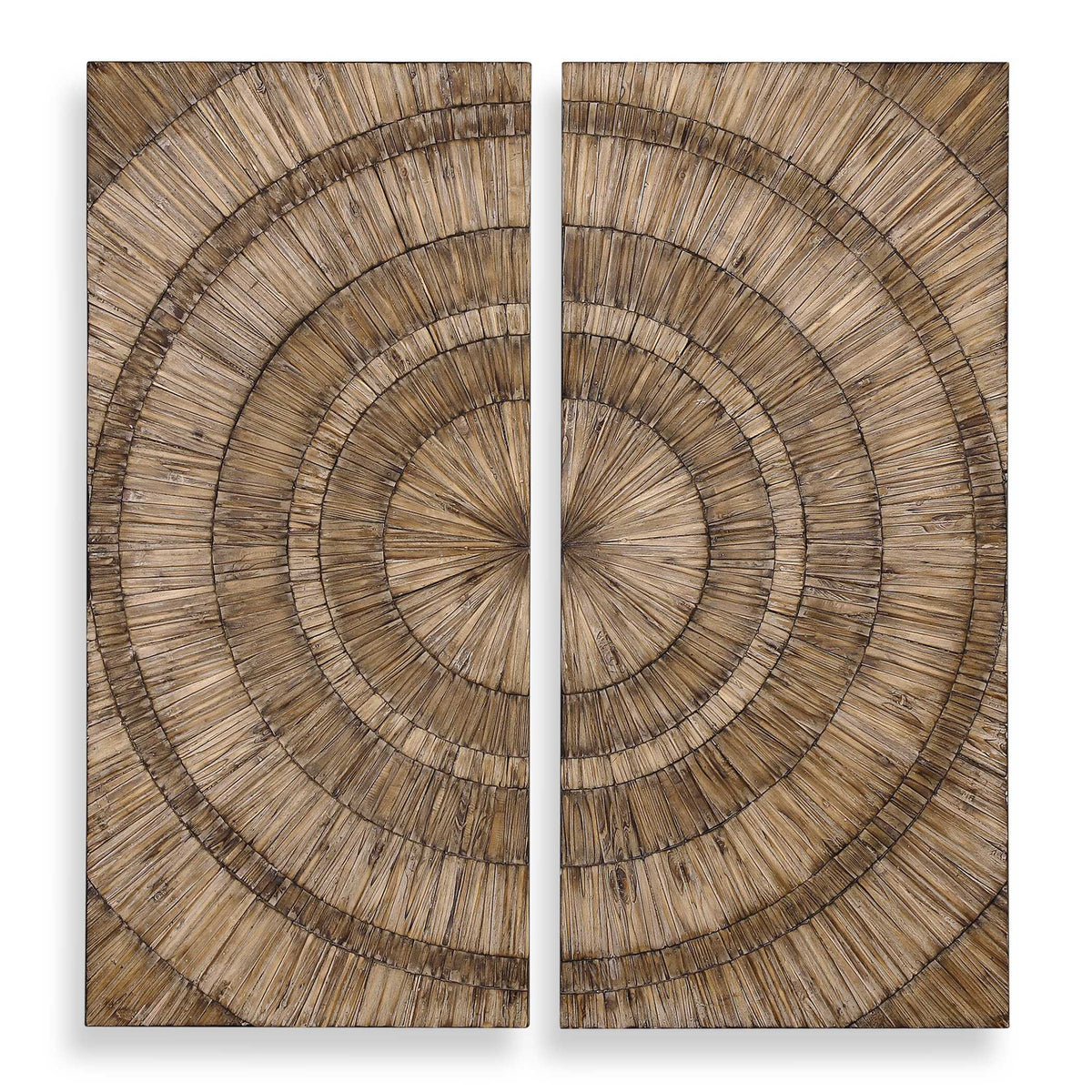 Lanciano Wood Wall Art - Light Brown by Uttermost - View 1