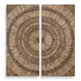 Lanciano Wood Wall Art - Light Brown by Uttermost - View 1