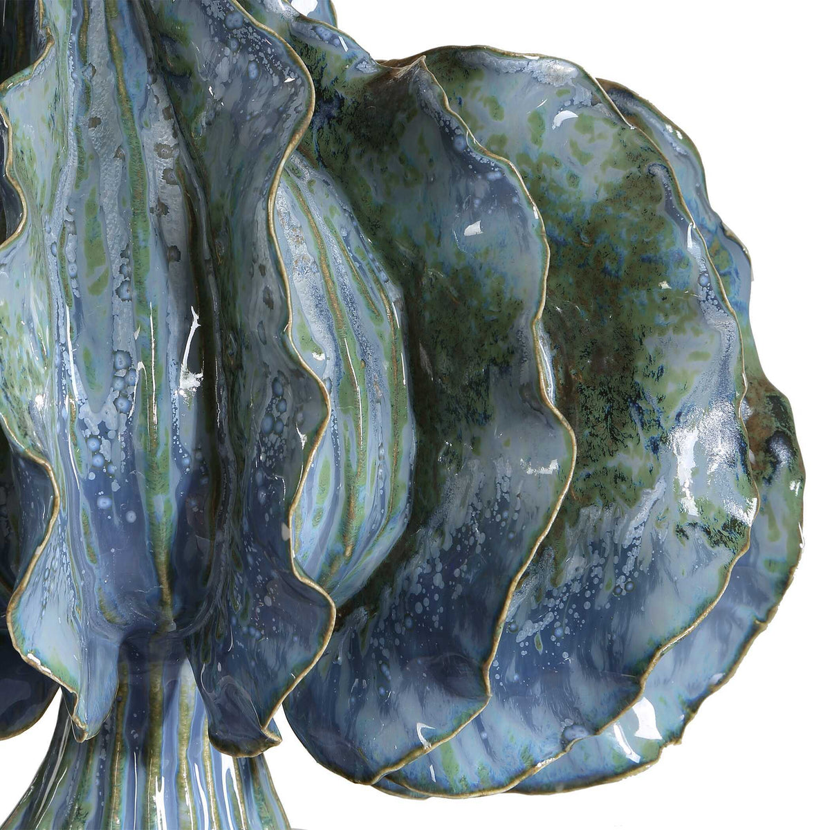 Ruffle Up Table Lamp - Blue by Uttermost - View 7