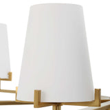 Lassen 8 Light Chandelier Brass - Bronze by Uttermost - View 9