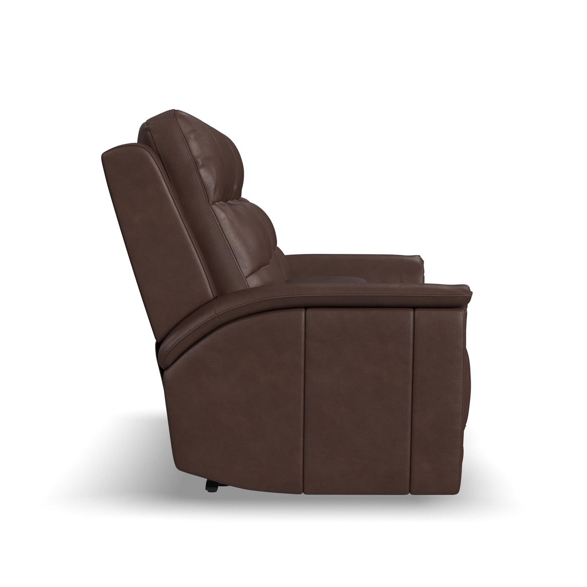 Ranger Power Reclining Loveseat With Console, Power Headrest, Lumbar, Heat & Massage - Rustic Brown | Flexsteel