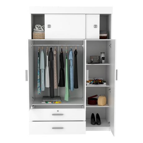 Armoire Chaplin, Bedroom, White - sold by Home Elegance USA