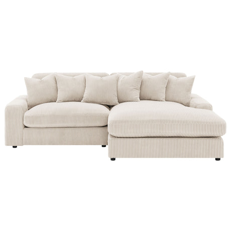 Upton Sand Reversible Sectional Sofa - sold by Home Elegance USA