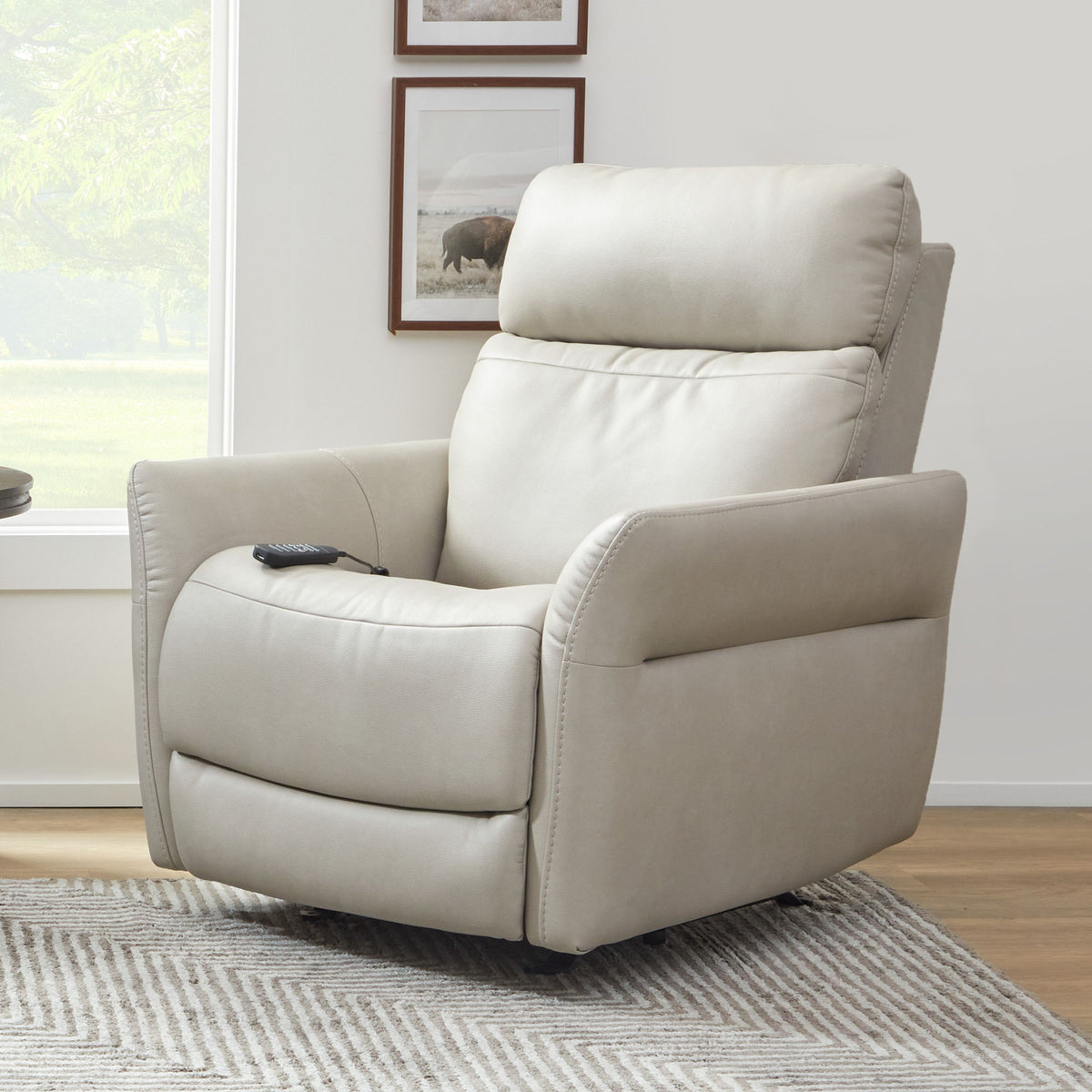 Artemis Power Rocking Recliner With Power Headrest, Lumbar, Heat & Massage - Dove | Flexsteel