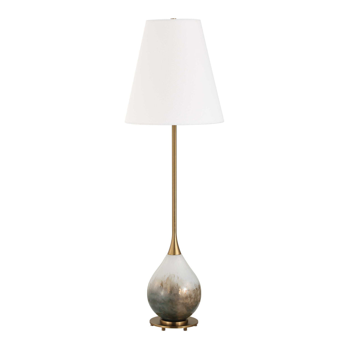 Cardoni Buffet Lamp Smoke - Gold / White by Uttermost - View 4