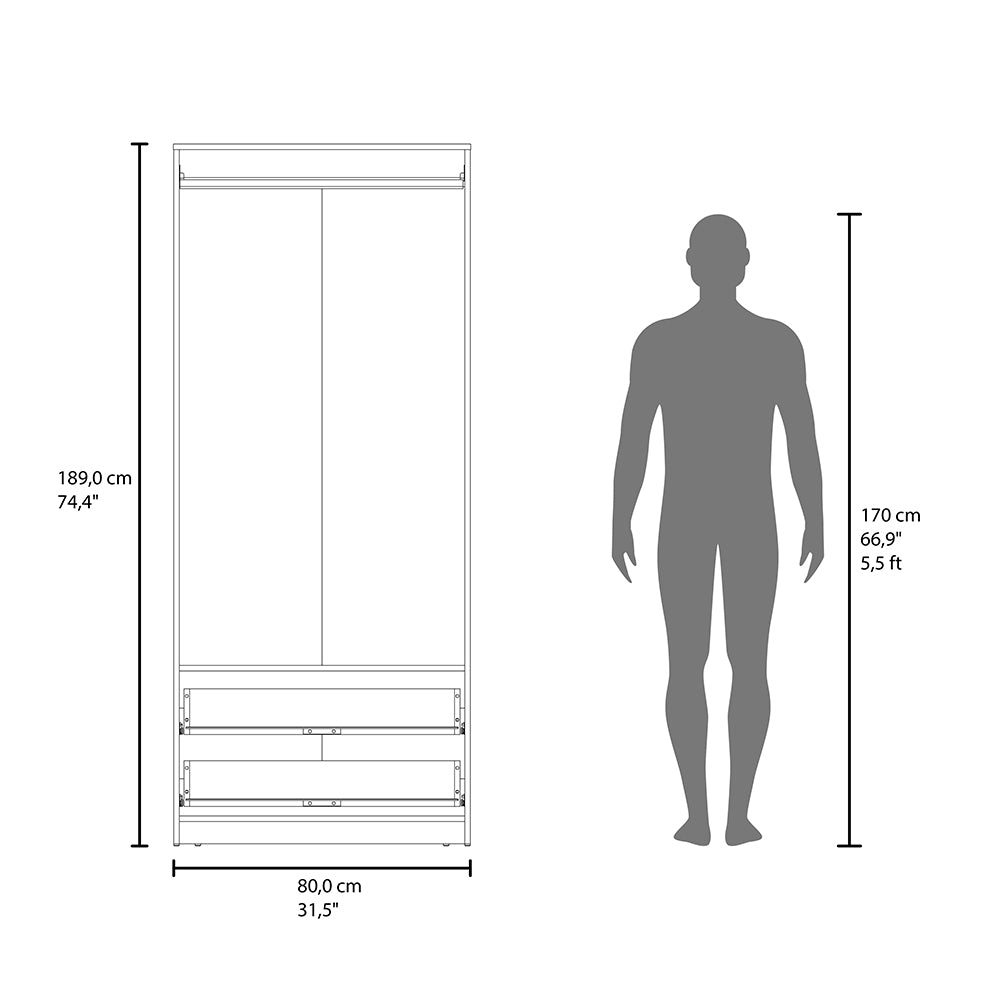 Trappe Armoire, Bedroom, Black - sold by Home Elegance USA