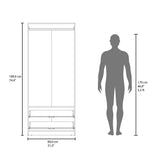 Trappe Armoire, Bedroom, Black - sold by Home Elegance USA