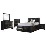 Isabel Black 5-piece Storage Bedroom Set
