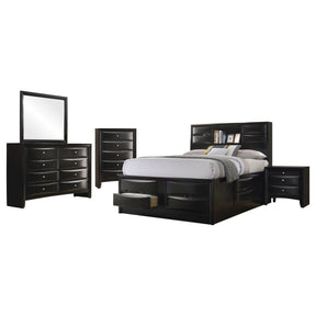 Isabel Black 5-piece Storage Bedroom Set - sold by Home Elegance USA