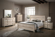 Imerland Contemporary White Wash Finish Bedroom Set, King Bed, Dresser, Mirror, Nightstand and Chest - sold by Home Elegance USA