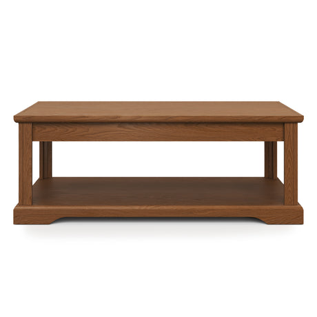 Bridgevine Home 48" Fully Assembled Brown Solid Wood Coffee Table