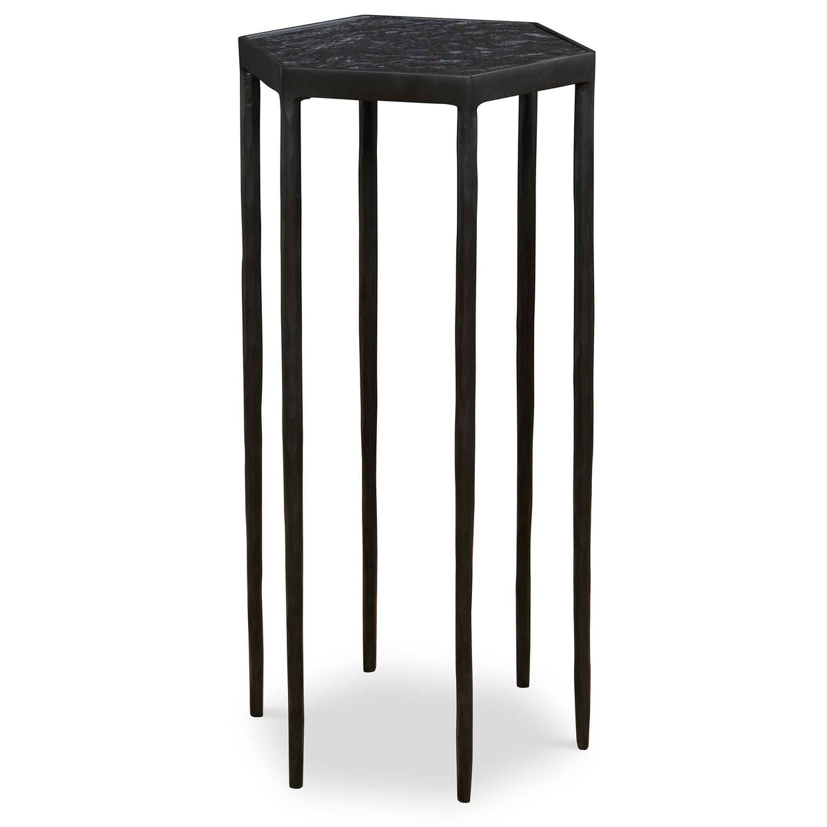 Aviary Hexagonal Accent Table - Black by Uttermost - View 3