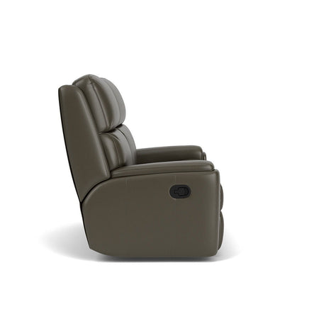 Rio Transitional Leather Reclining Loveseat | Flexsteel