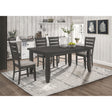 Dexter Grey and Dark Grey 5-piece Rectangular Dining Set - sold by Home Elegance USA