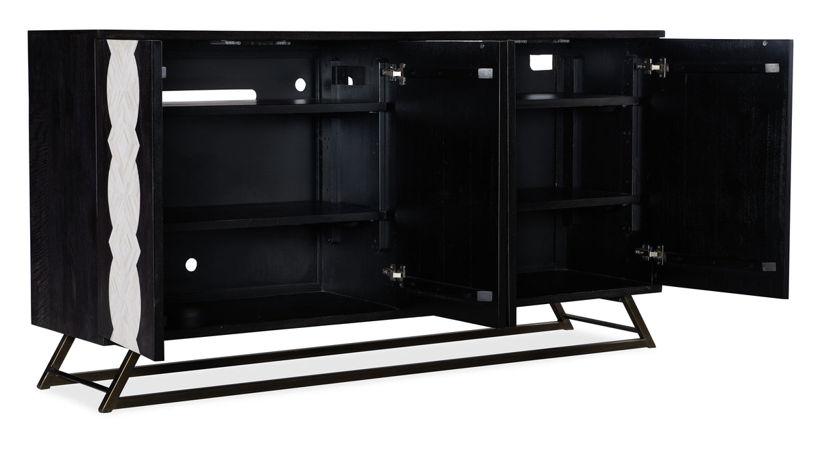 Commerce And Market Moroccan Modern Credenza - Black / Beige by Hooker Furniture - View 3