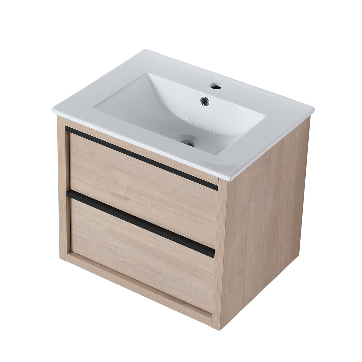 24" Bathroom Vanity with 2 Soft Close drawers, White Ceramic Basin - BVA02524PLO - G - BL9060B(W1286S00034) - W999S00071 - image - 11