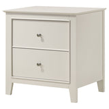 Nightstand - Selena 2-drawer Nightstand Cream White