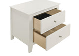 Nightstand - Selena 2-drawer Nightstand Cream White