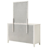 Dresser With Mirror - Selena 6-drawer Dresser with Mirror Cream White