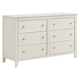 Dresser - Selena 6-drawer Dresser Cream White