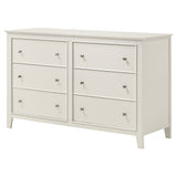 Dresser - Selena 6-drawer Dresser Cream White