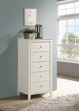 Chest - Selena 5-drawer Chest Cream White