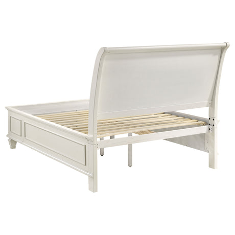 Full Storage Bed - Selena Wood Full Storage Panel Bed Cream White