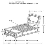 Twin Storage Bed - Selena Wood Twin Storage Panel Bed Cream White