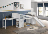 Twin Workstation Loft Bed - Millie Twin Workstation Loft Bed White