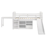 Twin Workstation Loft Bed - Millie Twin Workstation Loft Bed White