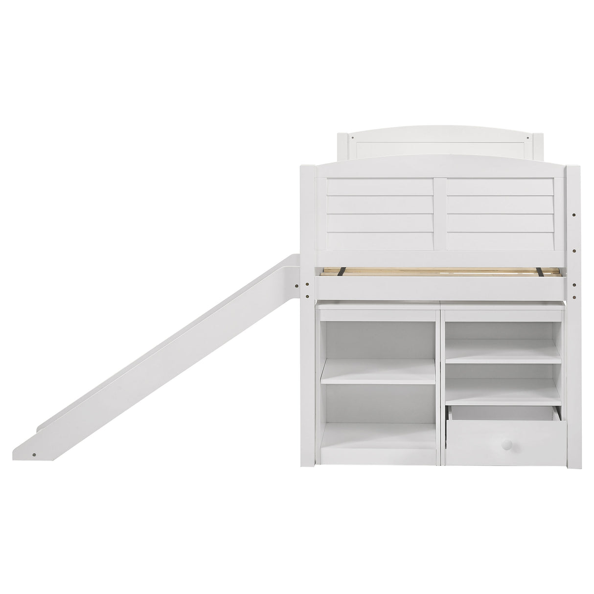 Twin Workstation Loft Bed - Millie Twin Workstation Loft Bed White