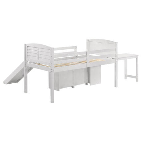 Twin Workstation Loft Bed - Millie Twin Workstation Loft Bed White