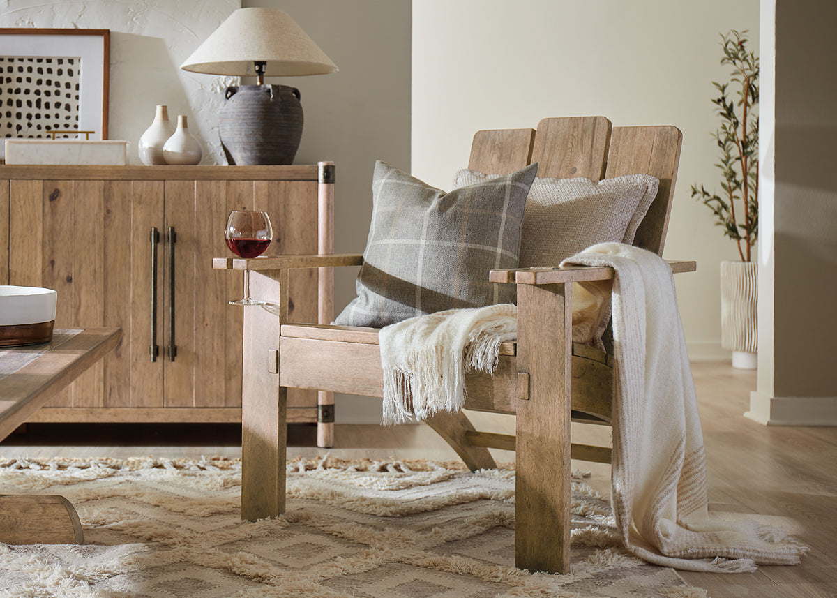Vineyard Row Accent Chair Beige - Light Brown / White by Hooker Furniture - View 2