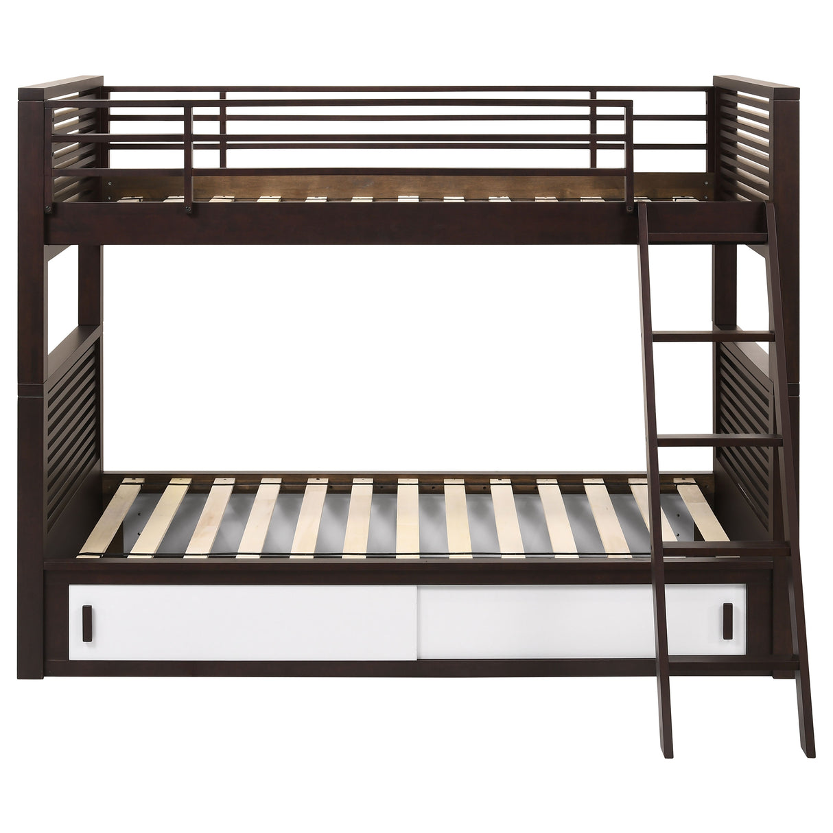 Twin / Twin Bunk Bed - Oliver Twin Over Twin Bunk Bed Java
