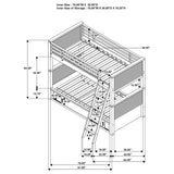 Twin / Twin Bunk Bed - Oliver Twin Over Twin Bunk Bed Java