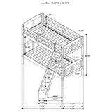 Twin / Twin Bunk Bed - Flynn Twin Over Twin Bunk Bed Weathered Brown