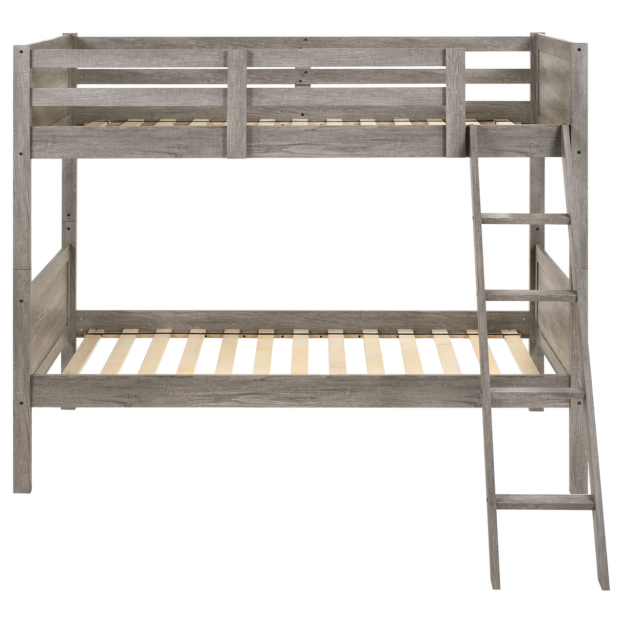 Twin / Twin Bunk Bed - Ryder Twin Over Twin Bunk Bed Weathered Taupe