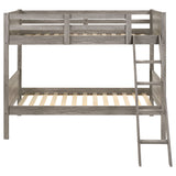 Twin / Twin Bunk Bed - Ryder Twin Over Twin Bunk Bed Weathered Taupe