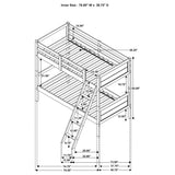 Twin / Twin Bunk Bed - Ryder Twin Over Twin Bunk Bed Weathered Taupe