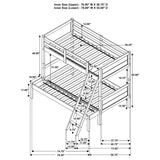 Twin / Full Bunk Bed - Ryder Twin Over Full Bunk Bed Weathered Taupe