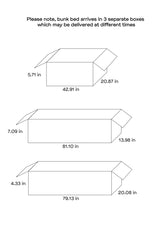 Twin / Full Bunk Bed - Ryder Twin Over Full Bunk Bed Weathered Taupe