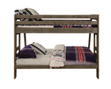 Twin / Full Bunk Bed - Wrangle Hill Twin Over Full Bunk Bed Gun Smoke