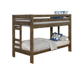 Twin / Twin Bunk Bed - Wrangle Hill Twin Over Twin Bunk Bed Gun Smoke